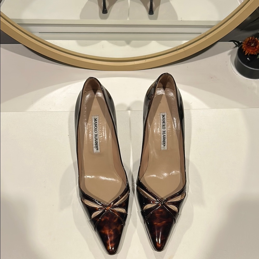 Manolo Blahnik Brown Pumps